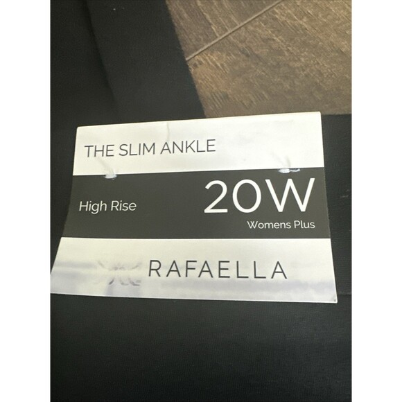 Rafaella women's Plus Size Slimming Pull-On Ankle Pant with Zipper Detail 20W - Picture 8 of 8
